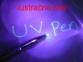 Atrament viditelný len pod UV svetlom